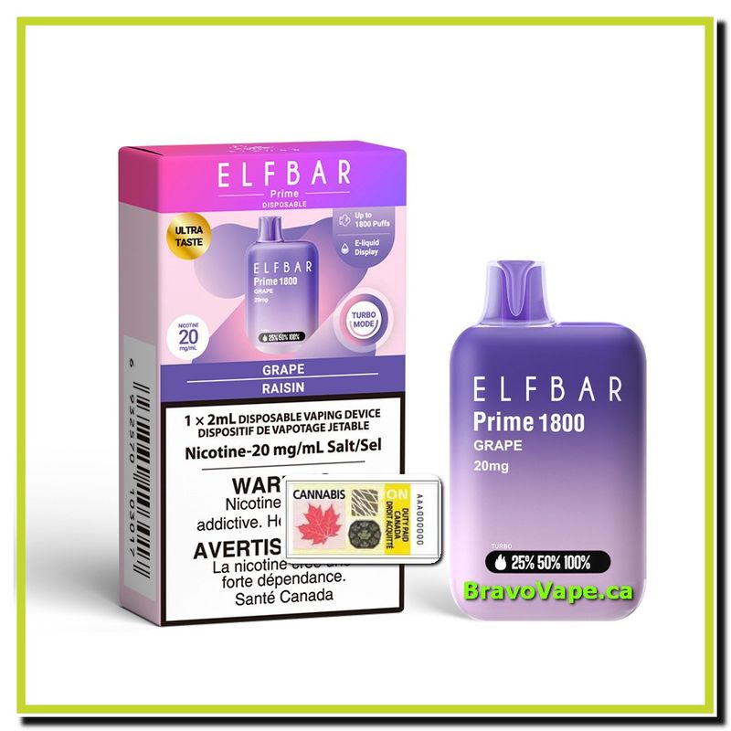 ELF Bar Prime 1800-Grape