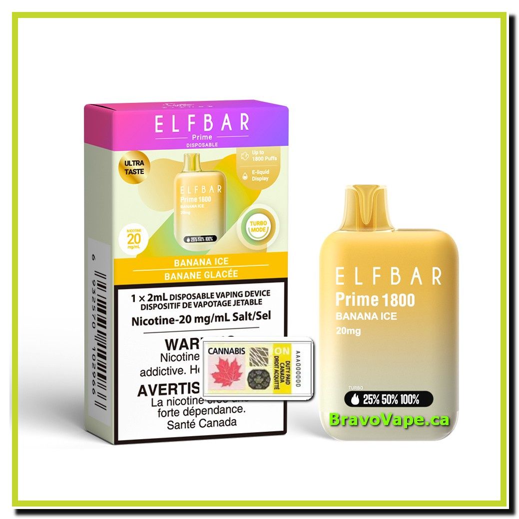 ELF Bar Prime 1800-Banana Ice