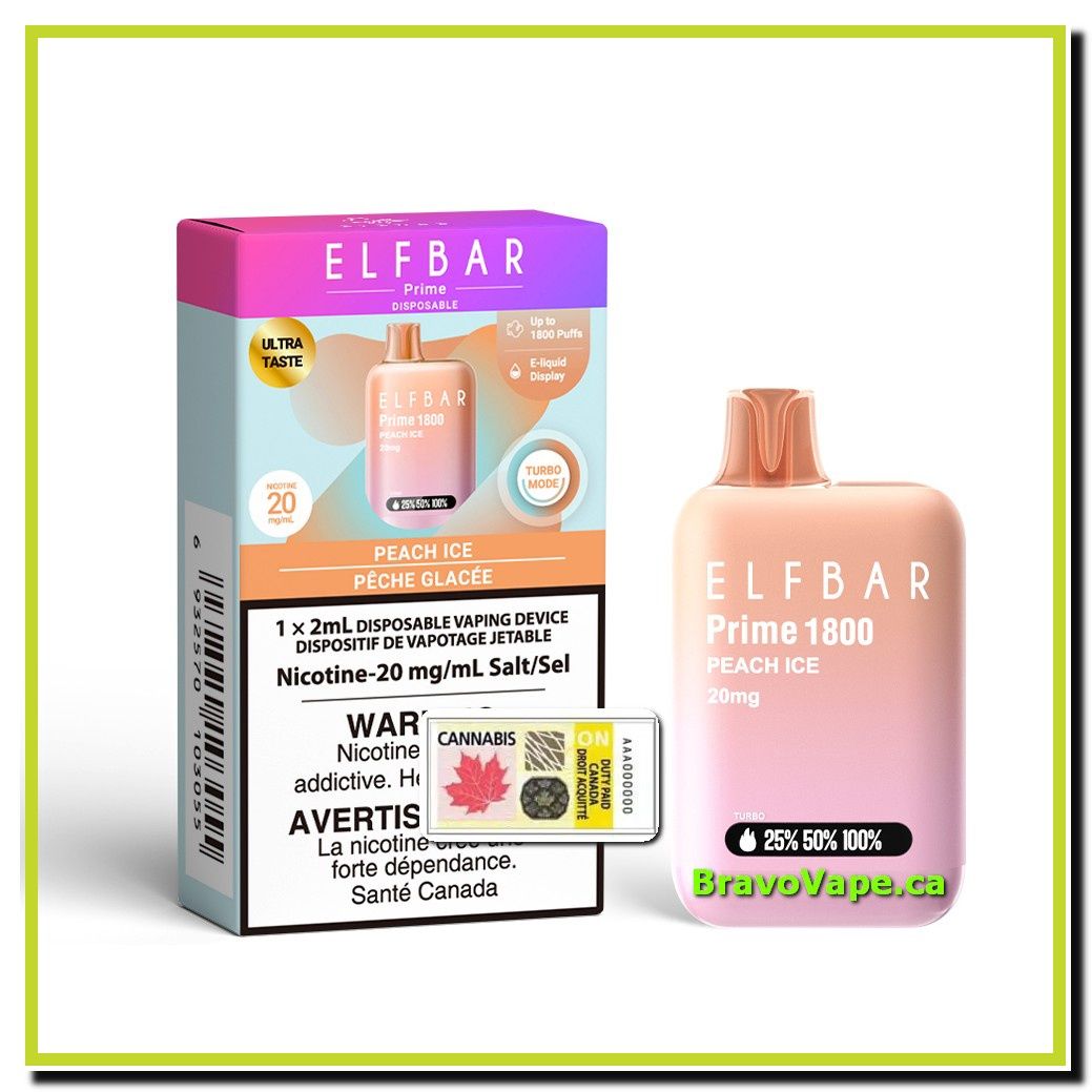 ELF Bar Prime 1800-Peach Ice