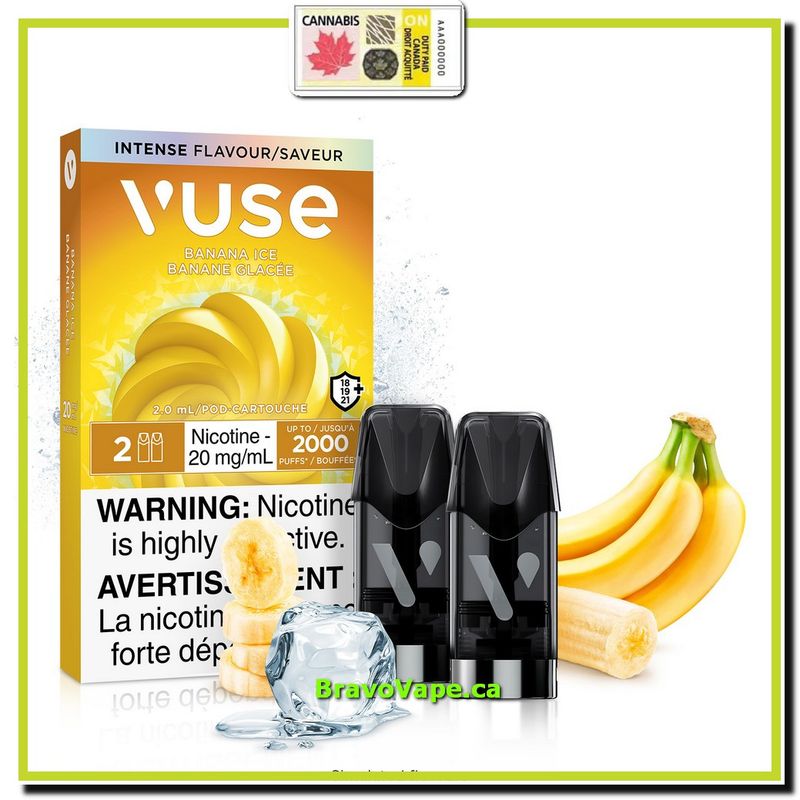 nVUSE POD-BANANA ICE 20 mg/mL (Ontario Stamped)