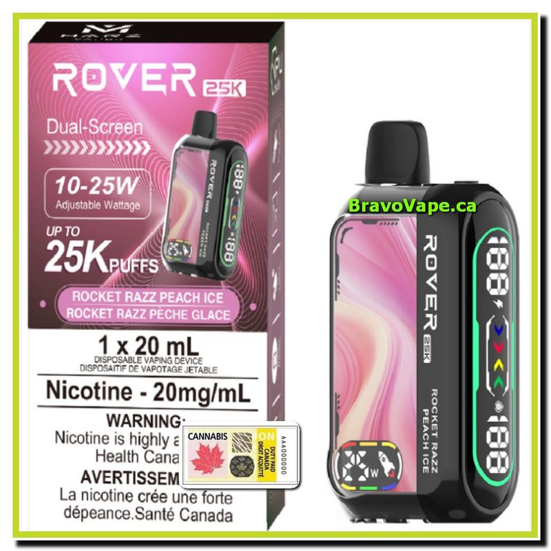 MARZ ROVER 25K-ROCKET RAZZ PEACH ICE S50 (ON)