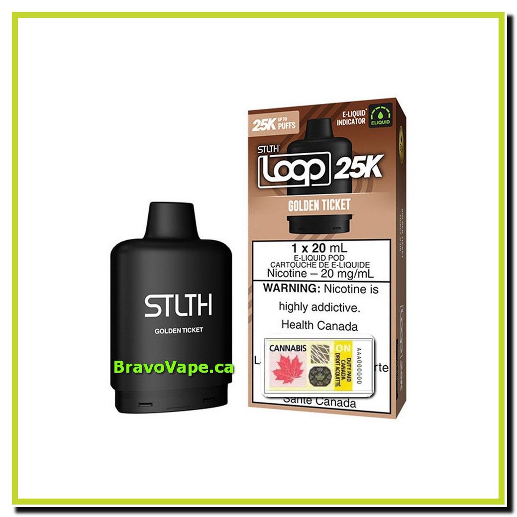STLTH Loop 2 Pod 25K-Golden Ticket (Creamy) (Ontario Stamped)