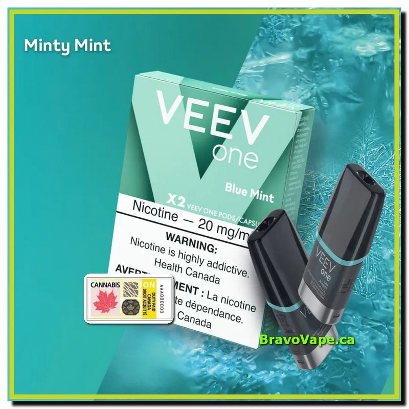 VEEV ONE POD1.8%-Blue Mint - Minty Mint Pods (Ontario Stamped)