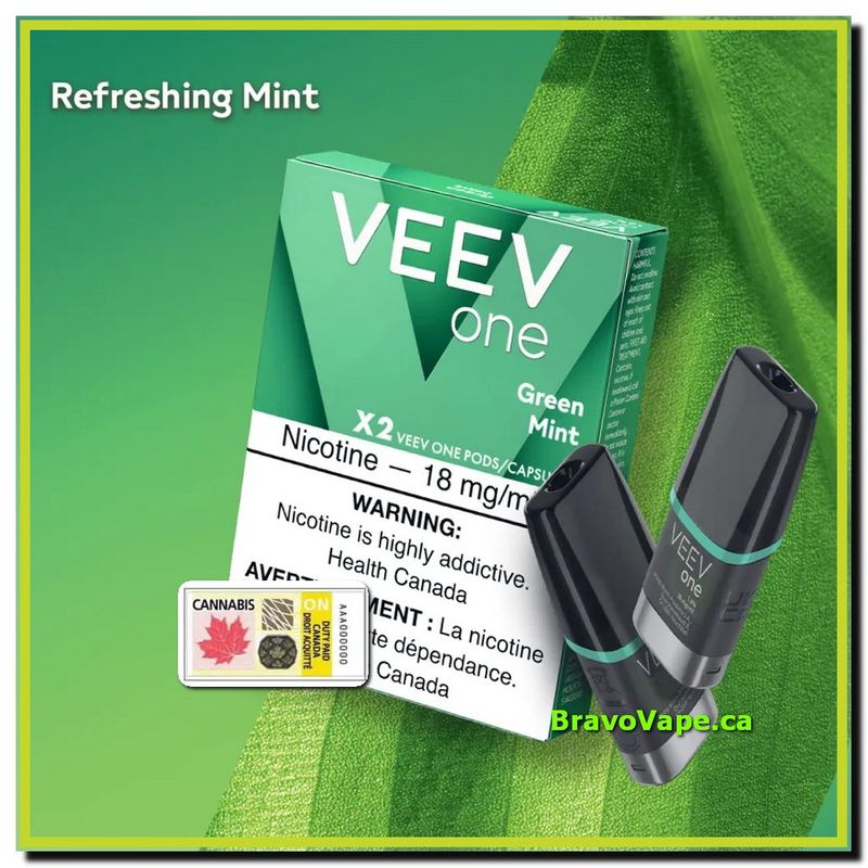 VEEV ONE POD1.8%-Green Mint - Refreshing Mint Pods (Ontario Stamped)