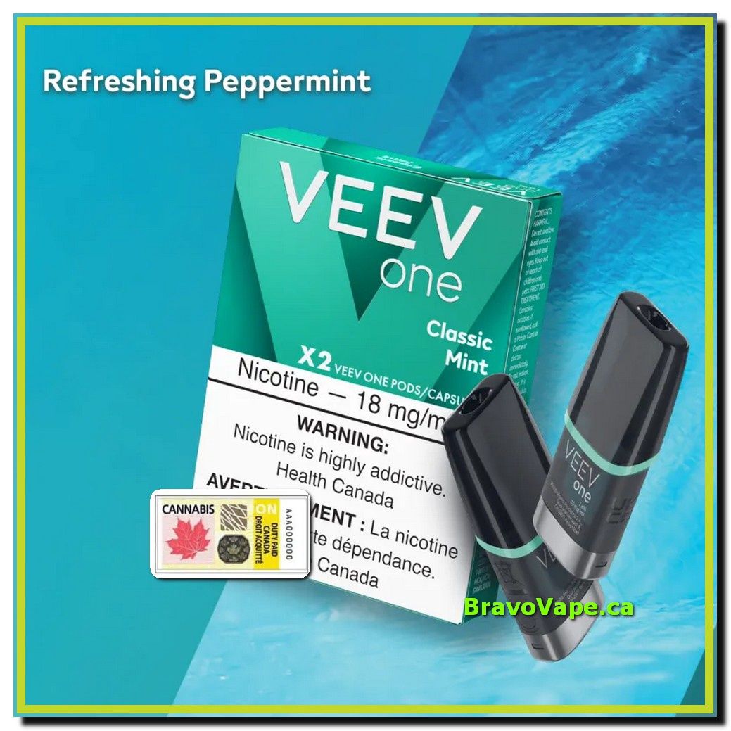 VEEV ONE POD1.8%-Classic Mint - Refreshing Peppermint (Ontario Stamped)