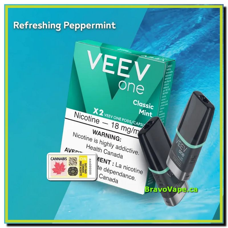 VEEV ONE POD1.8%-Classic Mint - Refreshing Peppermint (Ontario Stamped)