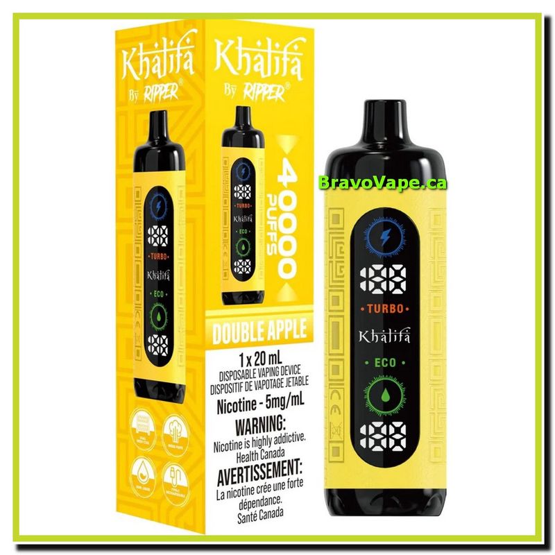 Khalifa Bar by Ripper Hookah Vape 40K - Double Apple