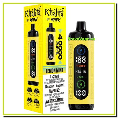 Khalifa Bar by Ripper Hookah Vape 40K - Lemon Mint