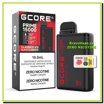 GCORE PRIME NIC FREE 15K-Classico Ice 0mg/ml Prime 15000 Puffs