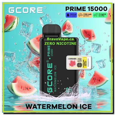 GCORE PRIME NIC FREE 15K-Watermelon Ice 0mg/ml Prime 15000 Puffs