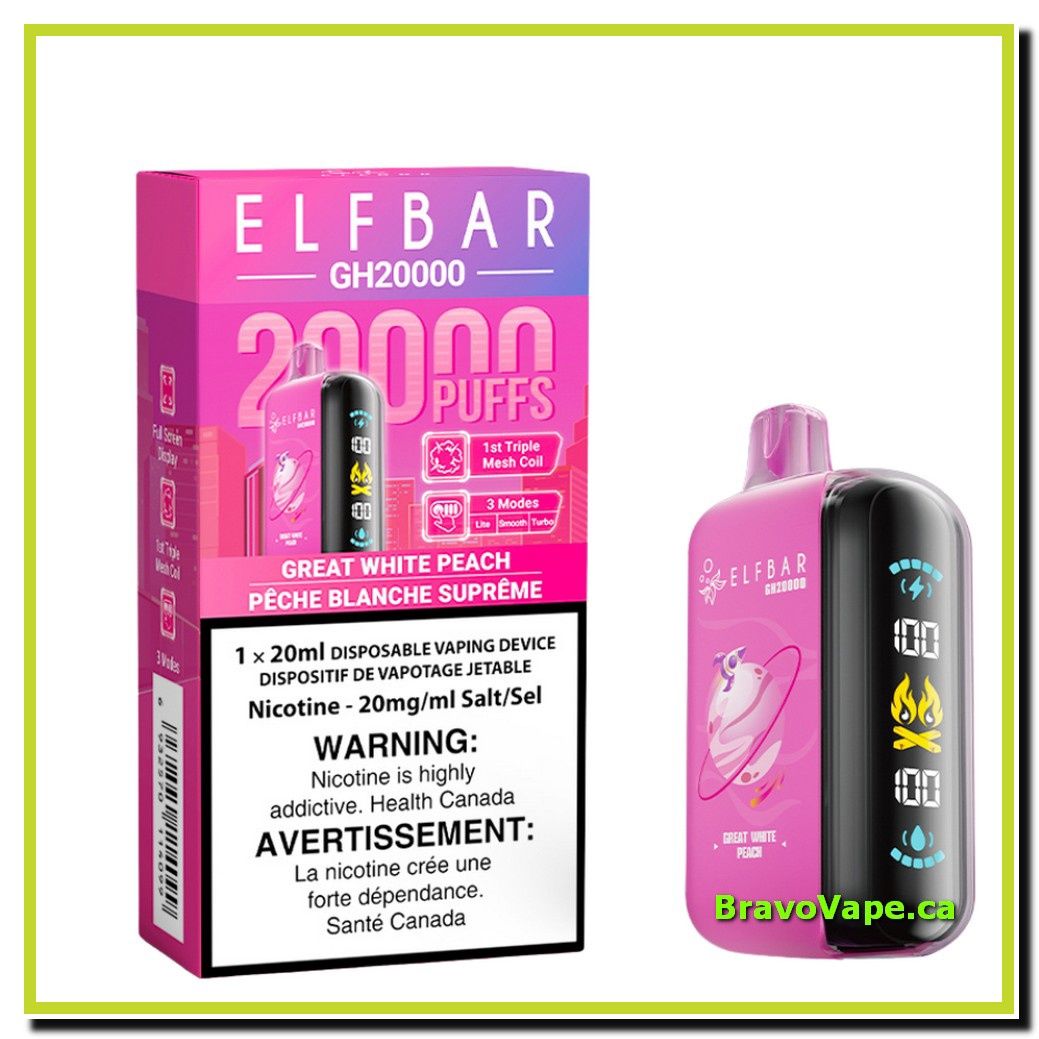 ELF BAR GH20K-GREAT WHITE PEACH