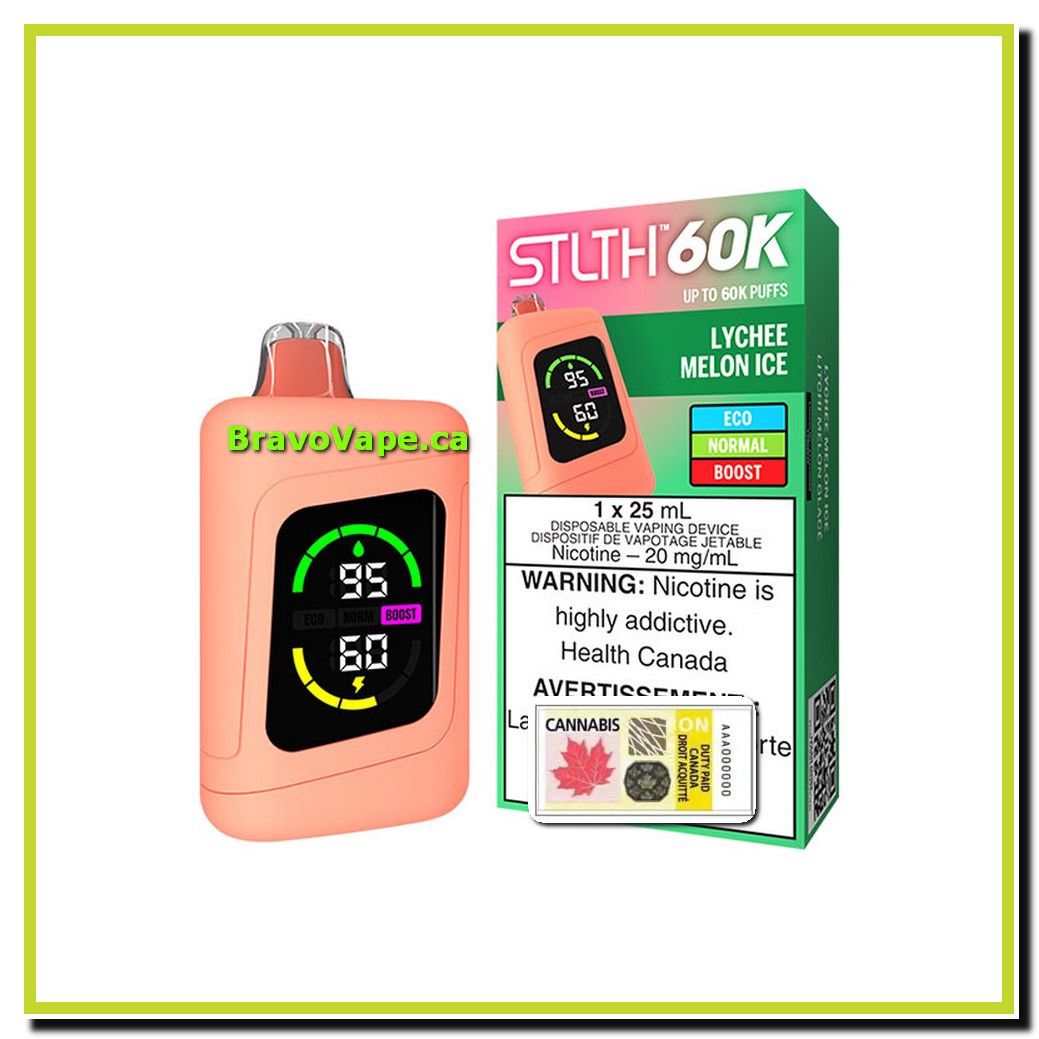 STLTH 60K-LYCHEE MELON ICE (Ontario Stamped)