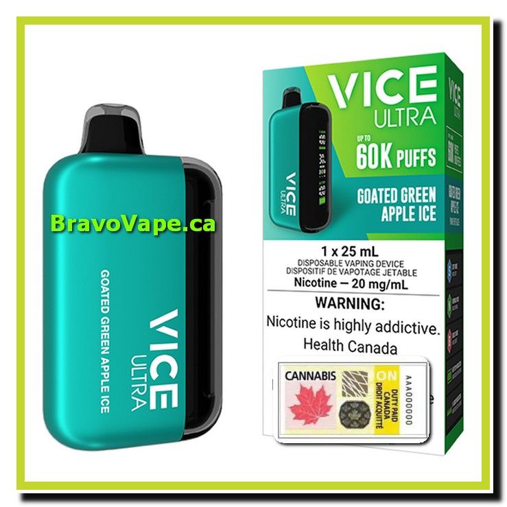 VICE ULTRA 60K-GOATED GREEN APPLE ICE (Ontario Stamped)