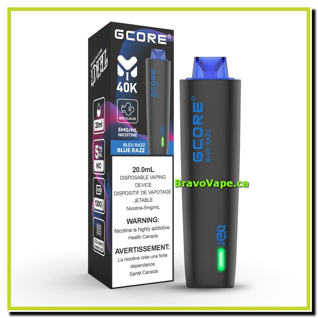 GCORE HOOKAH 40K-BLUE RAZZ