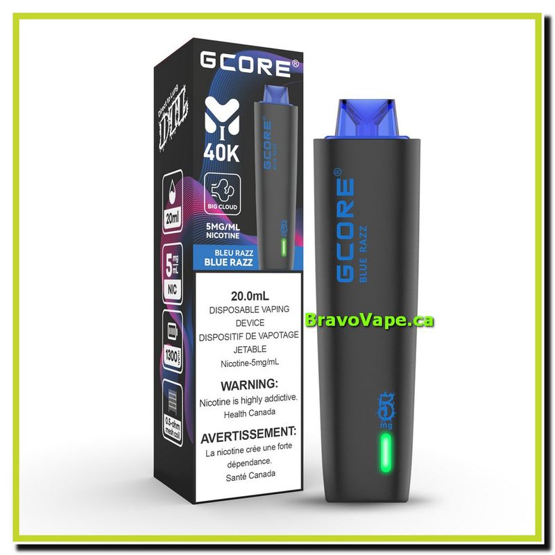 GCORE HOOKAH 40K-BLUE RAZZ