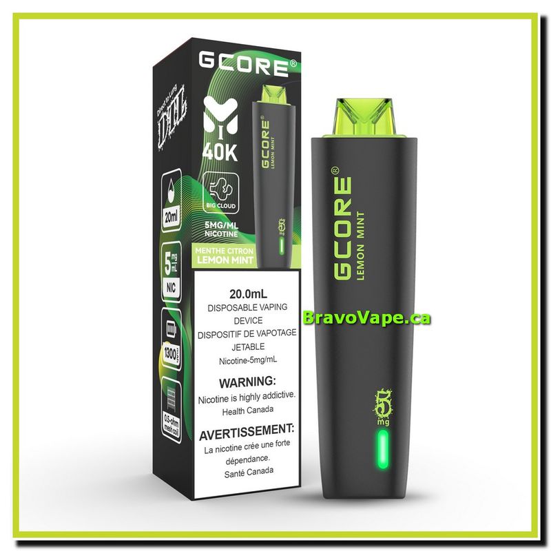 GCORE HOOKAH 40K-LEMON MINT (NP)