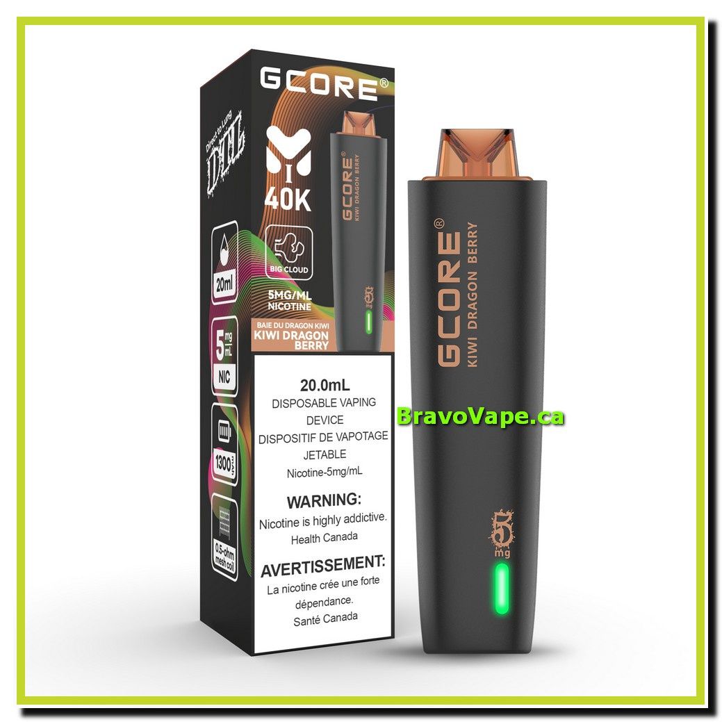 GCORE HOOKAH 40K-KIWI DRAGON BERRY
