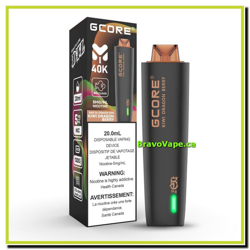 GCORE HOOKAH 40K-KIWI DRAGON BERRY