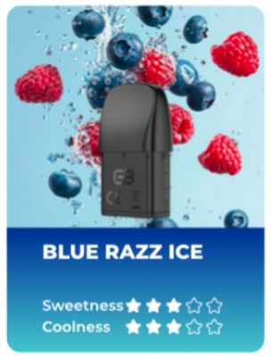 UWELL CALIBURN G3 PREFILLED POD-BLUE RAZZ ICE (2pcs/pk)