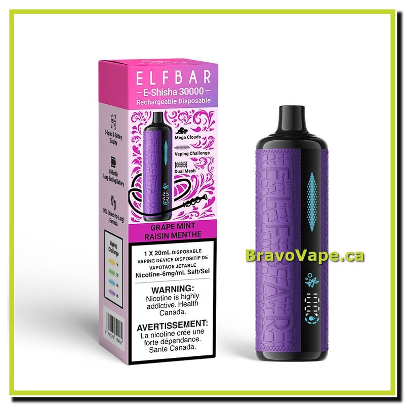 ELF BAR E-SHISHA 30K-GRAPE MINT