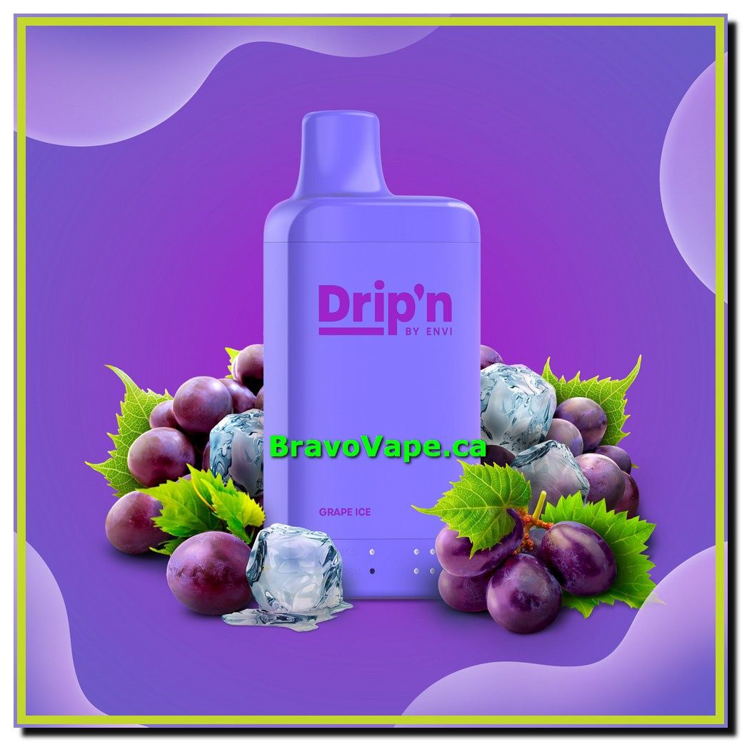 Drip&#39;n by Envi 8ML Disposable-Grape Ice [Ontario]
