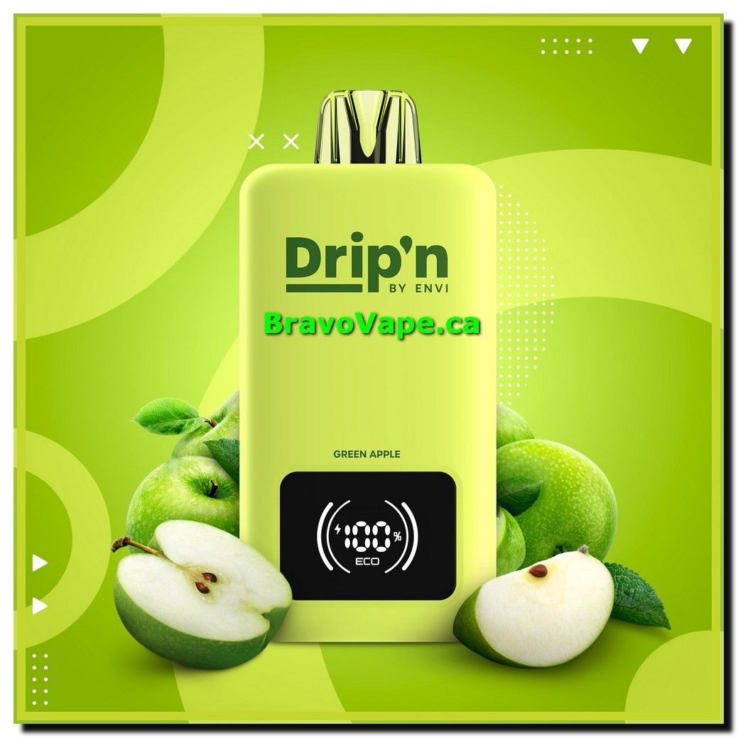 Drip&#39;n by Envi 26ML Disposable-Green Apple [Ontario]