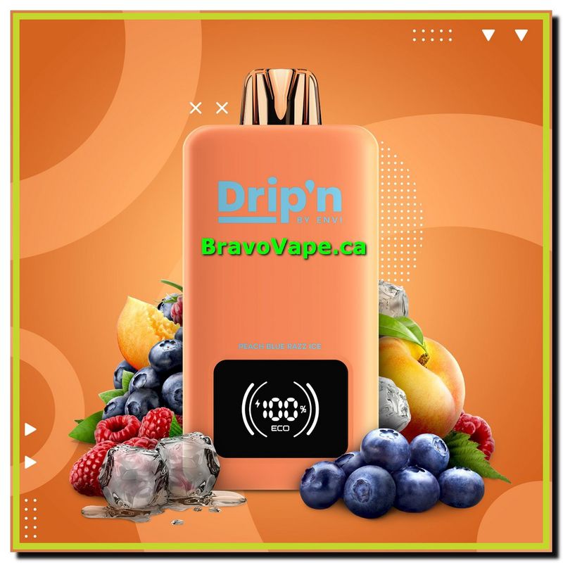 Drip&#39;n by Envi 26ML Disposable-Peach Blue Razz Ice [Ontario]