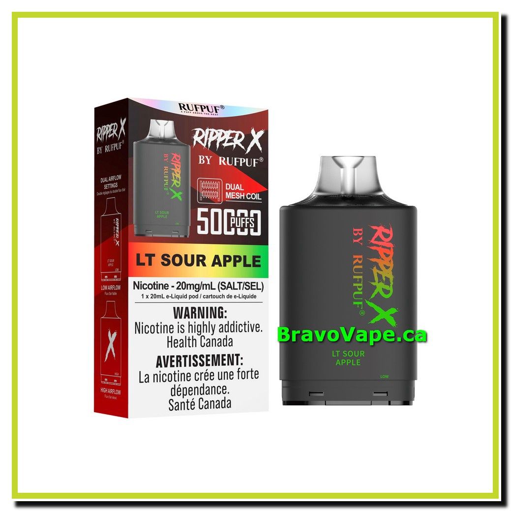 RIPPER X FIZZY 50K-LT SOUR APPLE