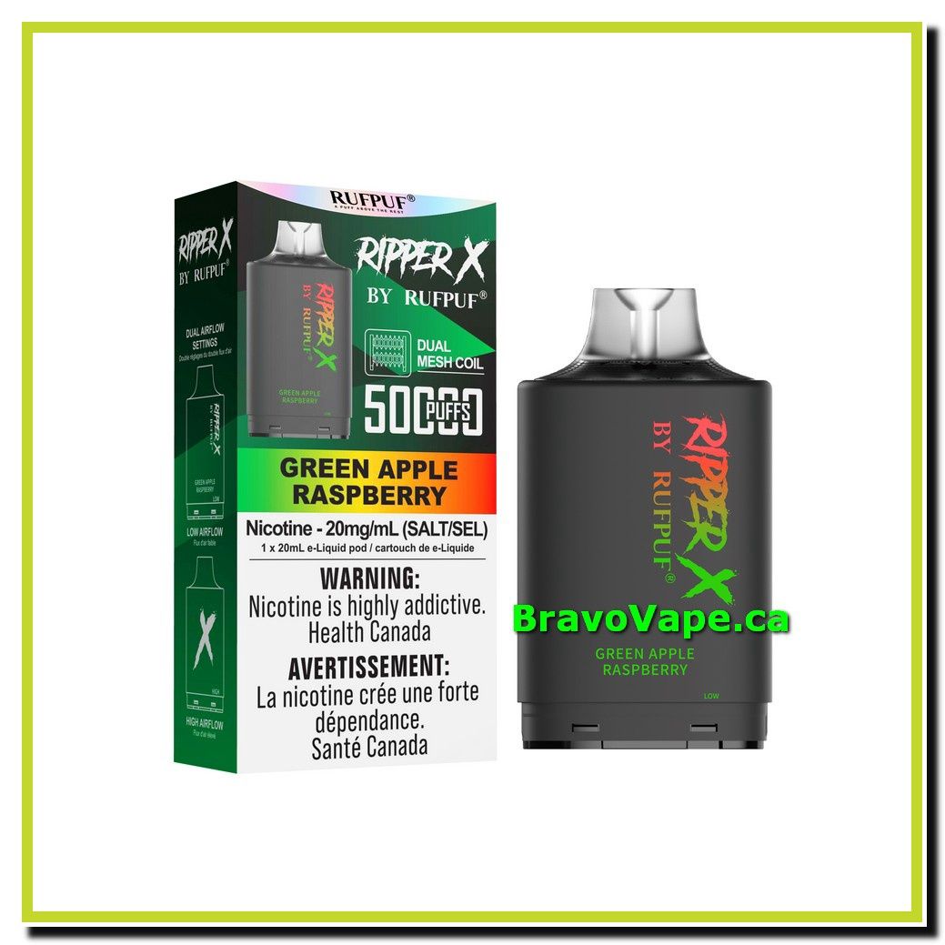 RIPPER X FIZZY 50K-GREEN APPLE RASPBERRY
