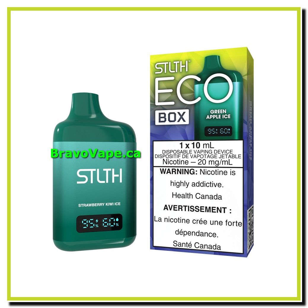 STLTH ECO BOX 10ML-GREEN APPLE ICE