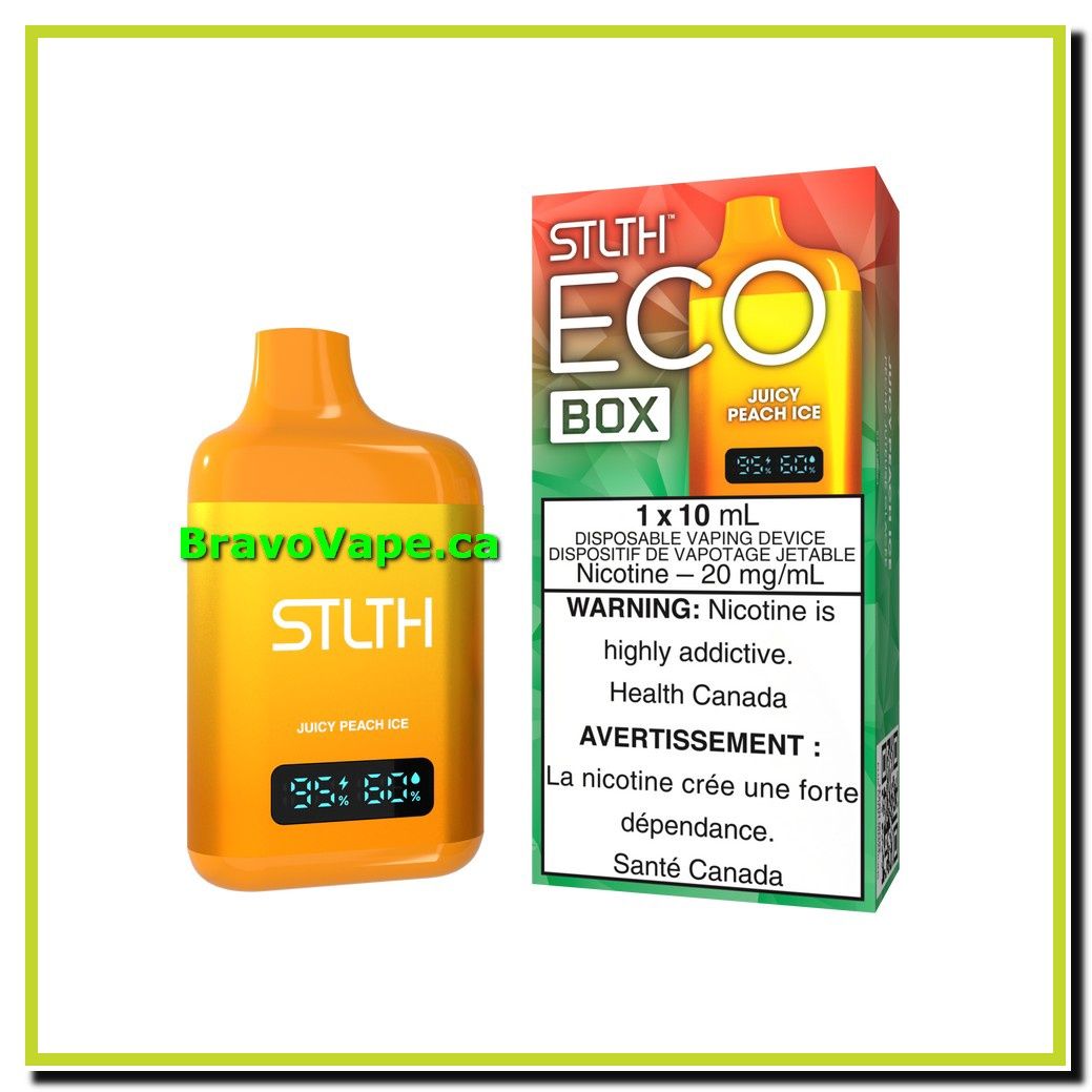 STLTH ECO BOX 10ML-JUICY PEACH ICE