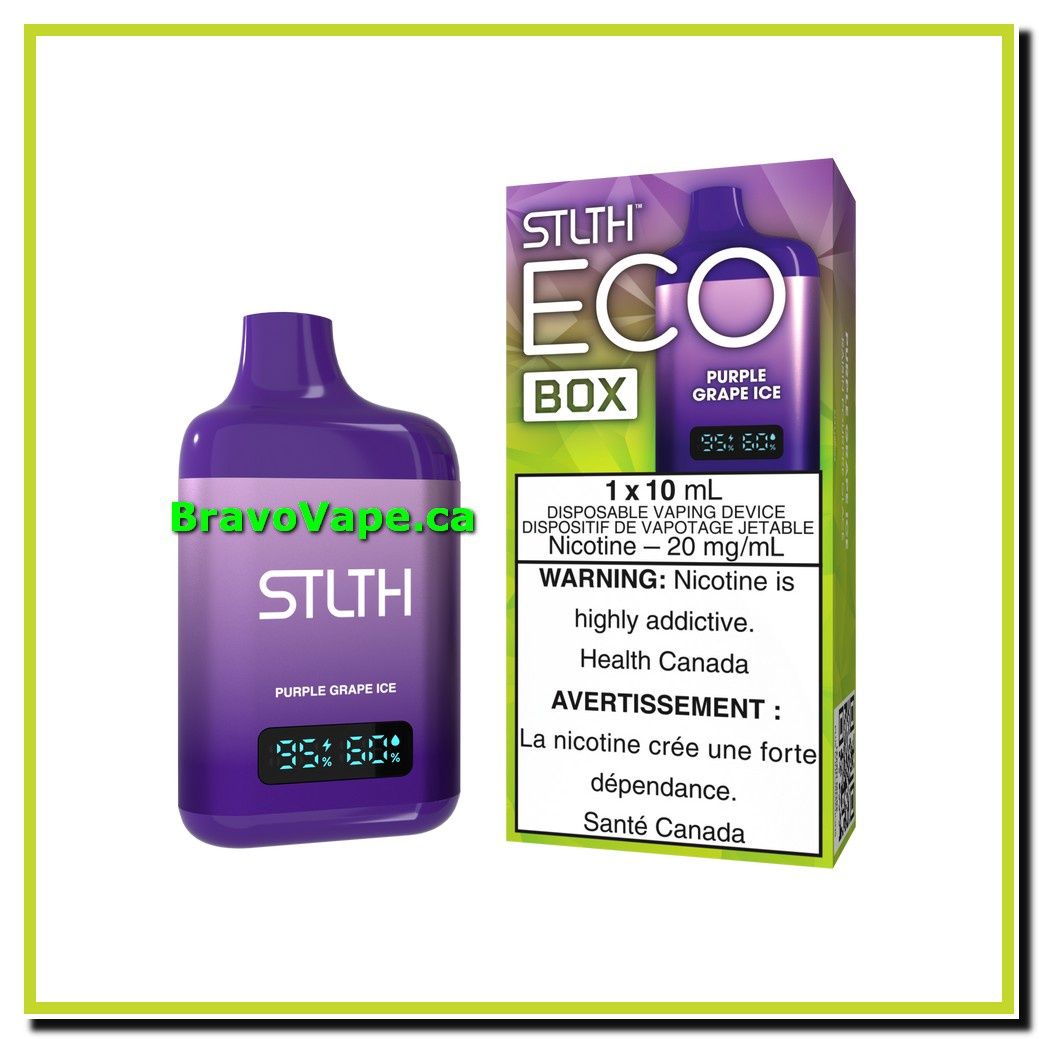 STLTH ECO BOX 10ML-PURPLE GRAPE ICE