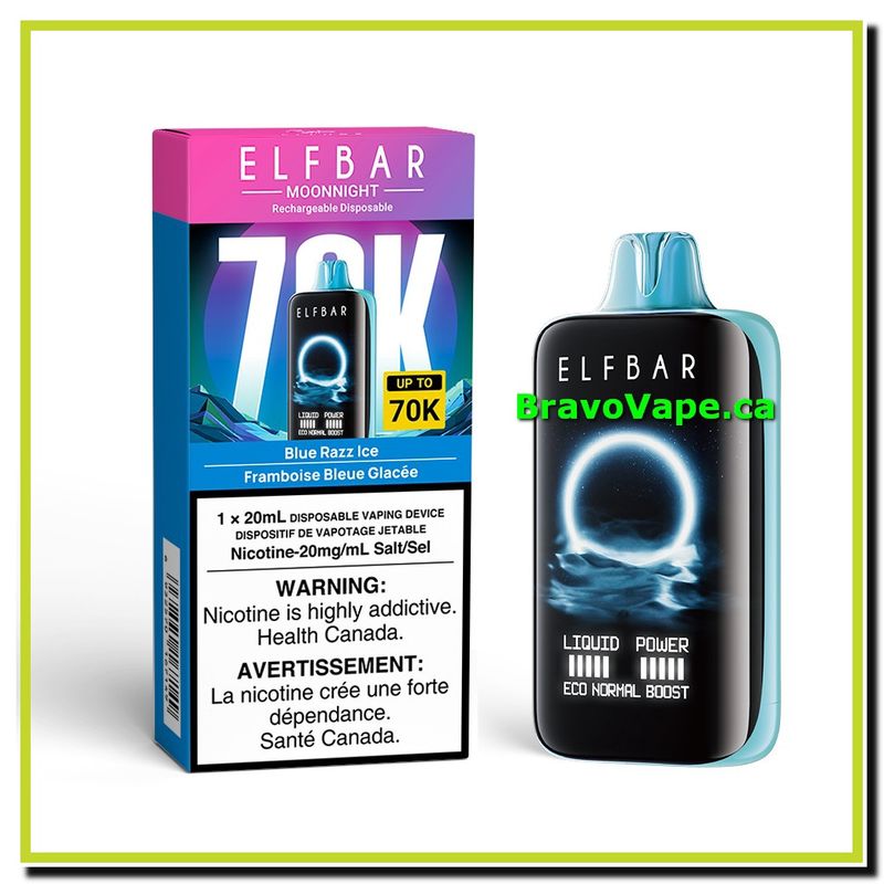 ELF BAR MOONNIGHT 70K-BLUE RAZZ ICE