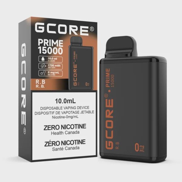 GCORE PRIME NIC FREE 15K-R.B 0mg/ml Prime 15000 Puffs