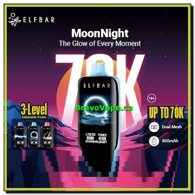 ELF BAR MOONLIGHT 70K Disposable Vape | Bravo Vape