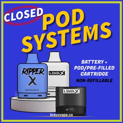 Closed Pods (LEVEL X, RIPPER X, VEEV)