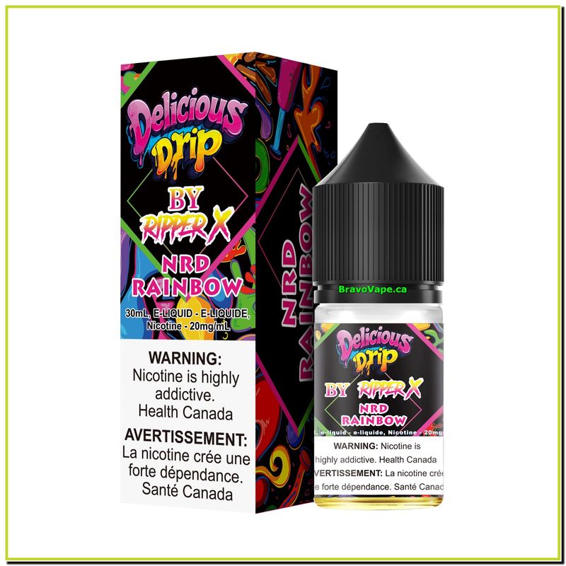 GCORE E-JUICE-DELICIOUS DRIP-NRD RAINBOW 20mg/30mL