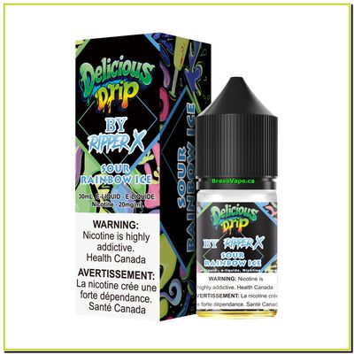 GCORE E-JUICE-DELICIOUS DRIP-SOUR RAINBOW ICE 20mg/30mL