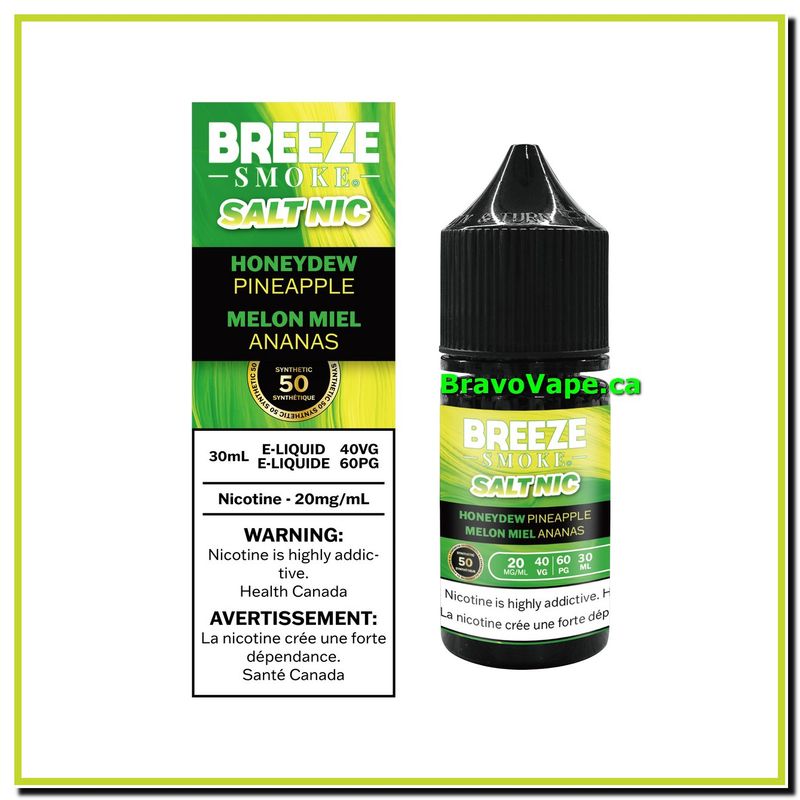BREEZE S50 E-JUICE (30ml) SALT-HONEYDEW PINEAPPLE