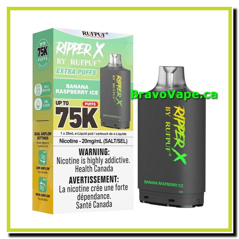 RIPPER X 75K-BANANA RASPBERRY ICE