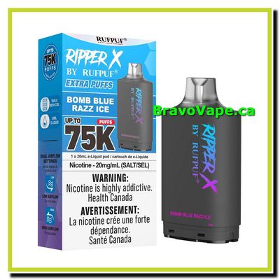 RIPPER X 75K-BOMB BLUE RAZZ ICE