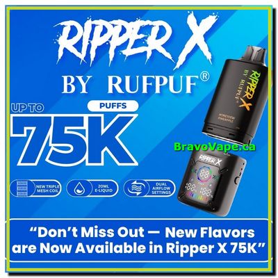 RIPPER X POD (Turbo 2 in 1 - 75000 Puffs) | Bravo Vape