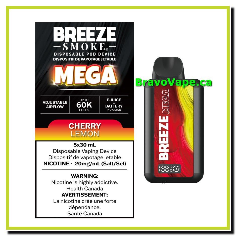 BREEZE MEGA 60K (ON)-CHERRY LEMON