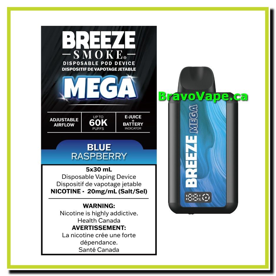 BREEZE MEGA 60K (ON)-BLUE RASPBERRY