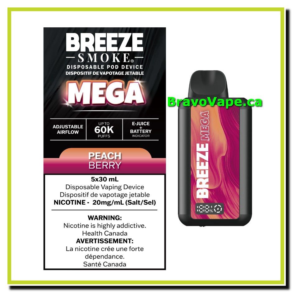 BREEZE MEGA 60K (ON)-PEACH BERRY