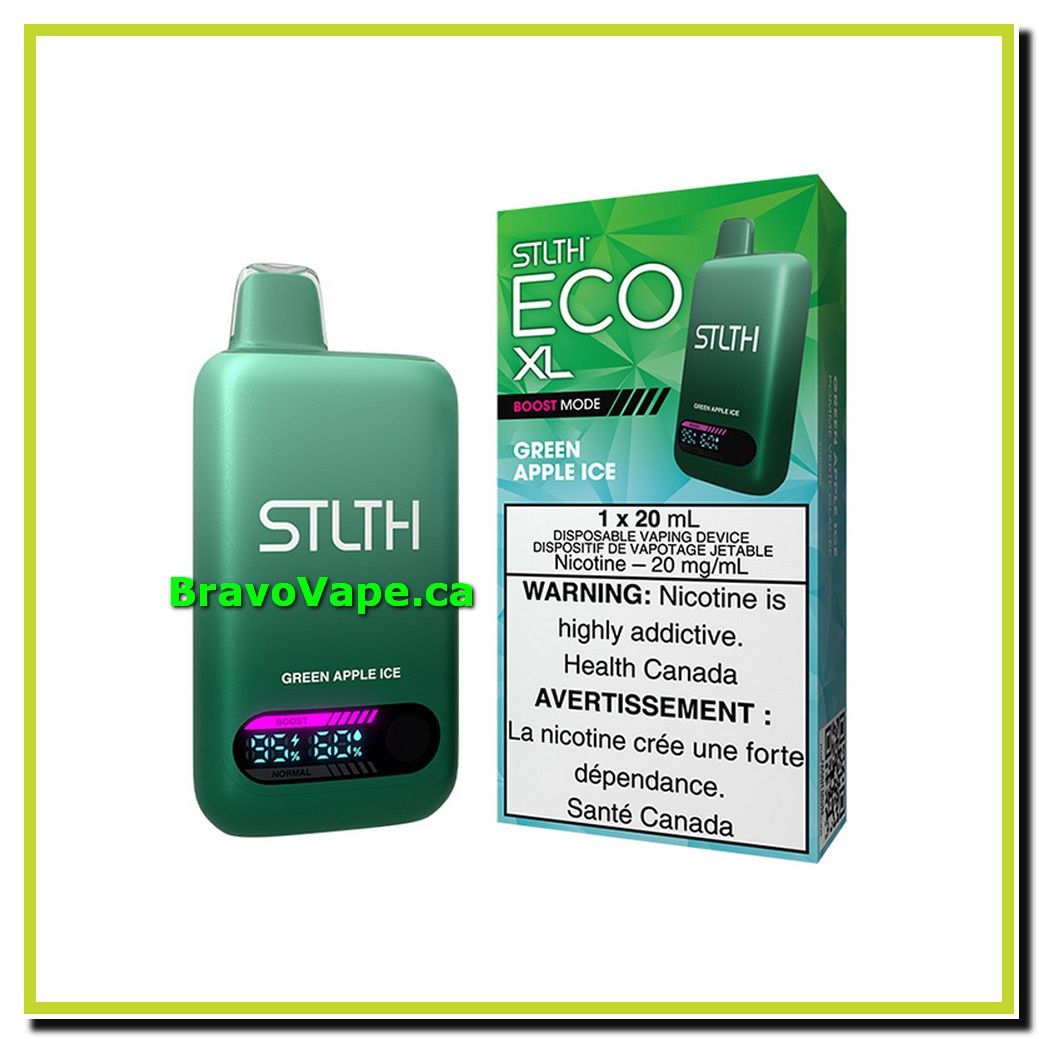STLTH ECO XL DISPOSABLE - GREEN APPLE ICE