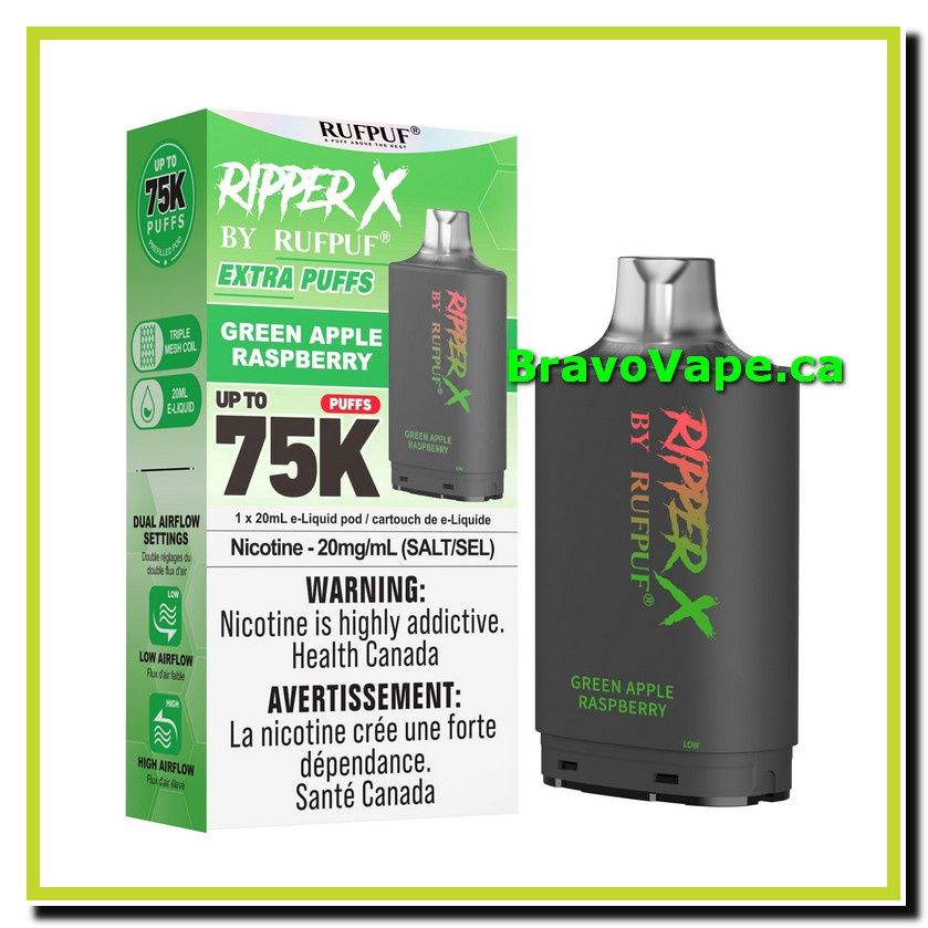 RIPPER X 75K-GREEN APPLE RASPBERRY