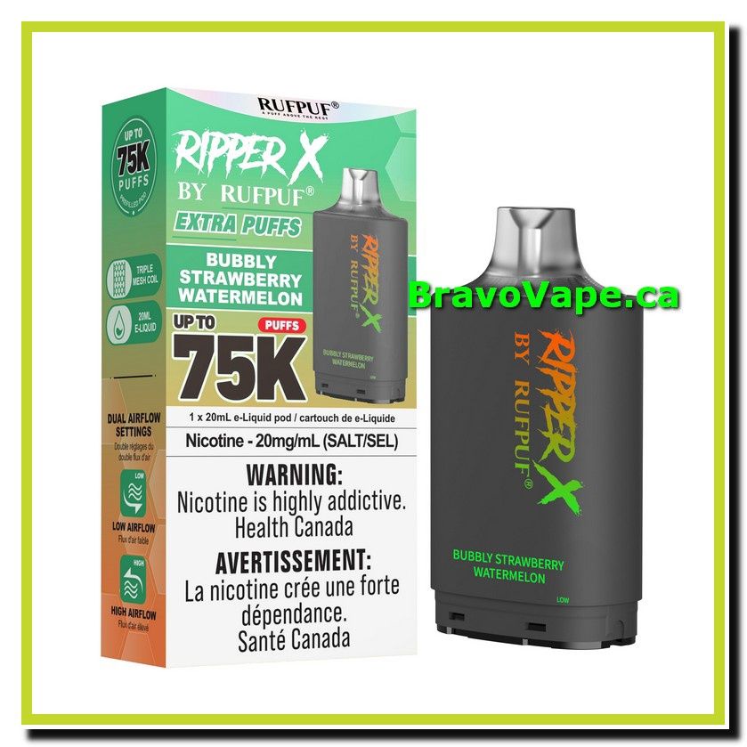 RIPPER X 75K-BUBBLY STRAWBERRY WATERMELON