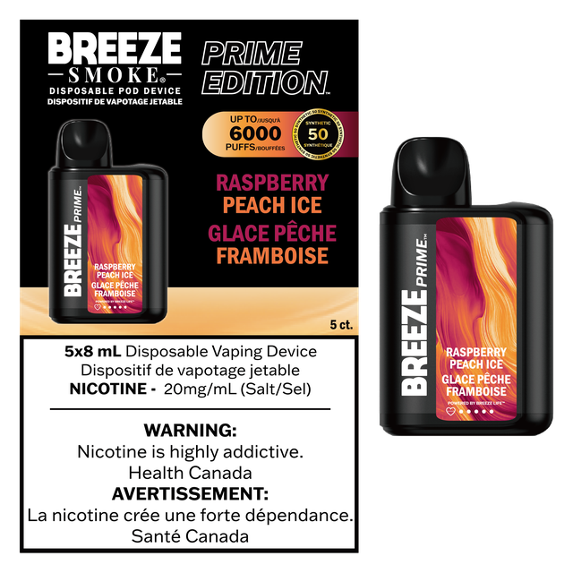 BREEZE PRIME 6000-RASPBERRY PEACH ICE S50