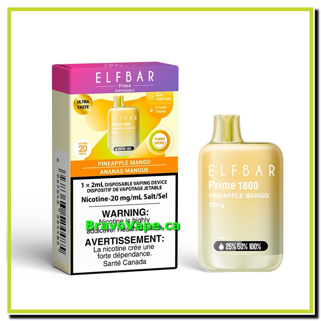 ELF Bar Prime 1800-Pineapple Mango